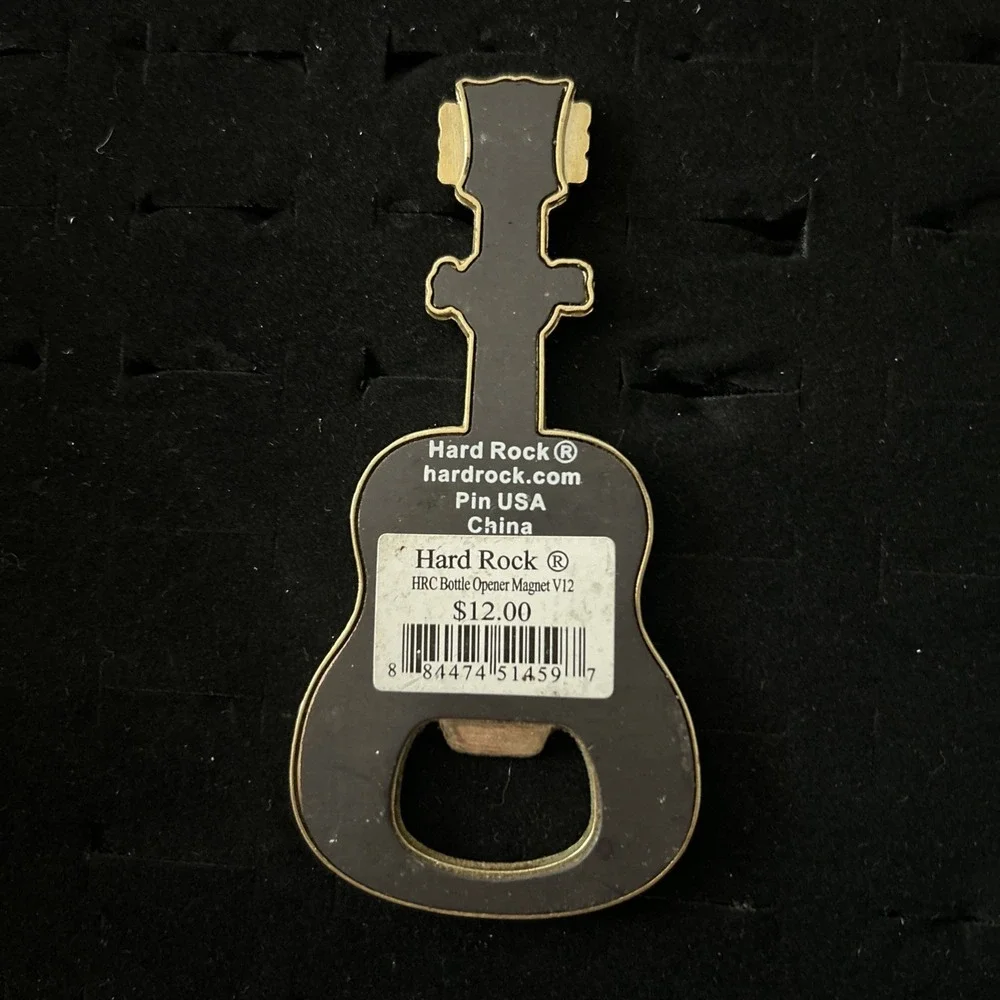 Hard Rock Cafe Las Vegas Sign Facade Dice Drums V12 Bottle Opener Guitar Magnet